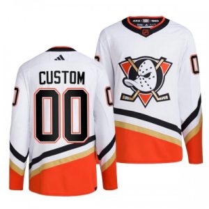 NHL Anaheim Ducks Pelipaita Custom Reverse Retro 2.0 Valkoinen 2022-23