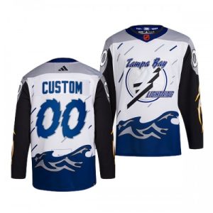 NHL Tampa Bay Lightning Pelipaita Custom Reverse Retro 2.0 Valkoinen 2022-23