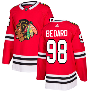 Miehille NHL Chicago Blackhawks Pelipaita Connor Bedard #98 Authentic Punainen Koti