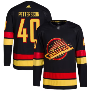 Vancouver Canucks Pelipaita Elias Pettersson #40 Reverse Retro 2.0 Musta 2022-23