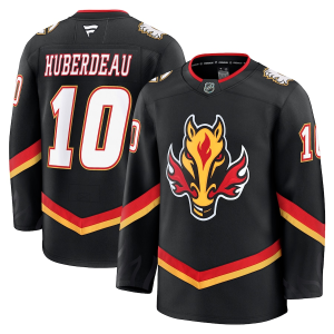 Calgary Flames Jonathan Huberdeau #10 Pelipaita Fanatics Premium Musta