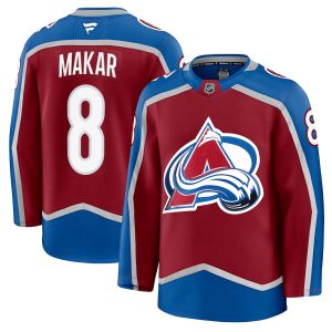 Colorado Avalanche Cale Makar #8 Koti Pelipaita Fanatics Premium Burgundia