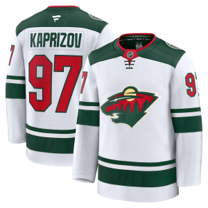 Minnesota Wild Kirill Kaprizov #97 Vieras Pelipaita Fanatics Premium Valkoinen Vihreä