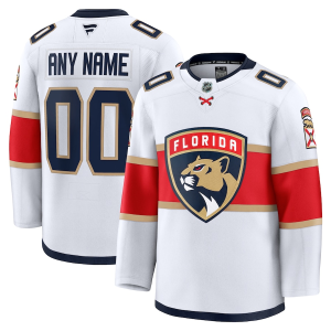 Florida Panthers Räätälöity Valkoinen Vieraspaita Fanatics Premium