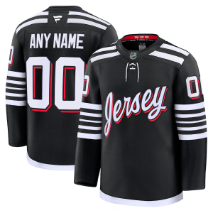 New Jersey Devils Räätälöity Musta Pelipaita Premium Alternate Fanatics