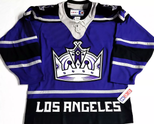 Vintage Los Angeles Kings -Paita Pro Player nhl Jääkiekko Miesten 90-Luvun Violetti Musta